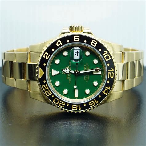 rolex gmt ii green dial|green dial rolex president name.